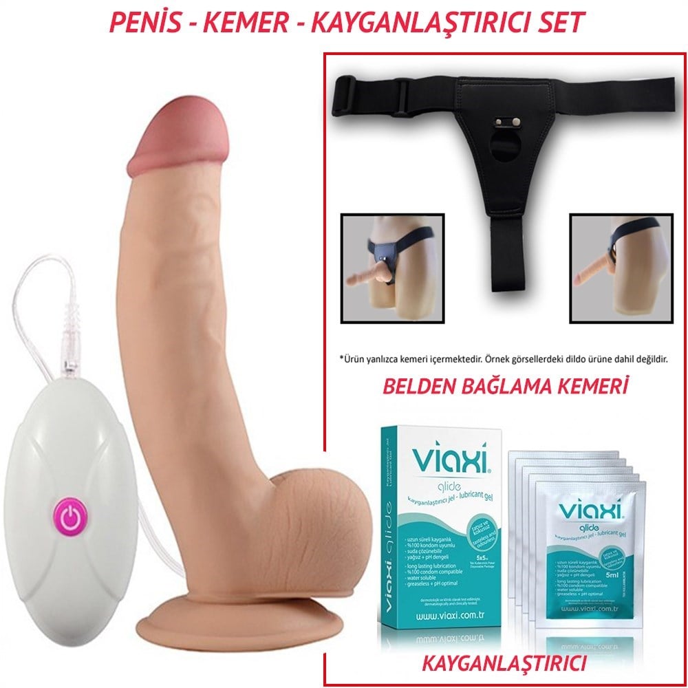 Lovetoy 20cm Belden Bağlamalı Yeni Nesil Titreşimli Realistik Vibratör Penis