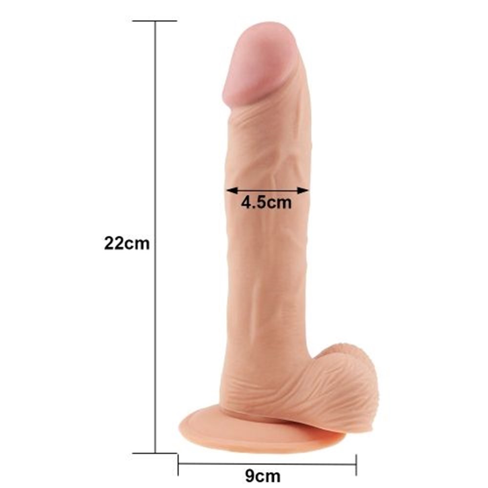 Lovetoy 22cm Yeni Nesil Ultra Yumuşak Penis Dildo
