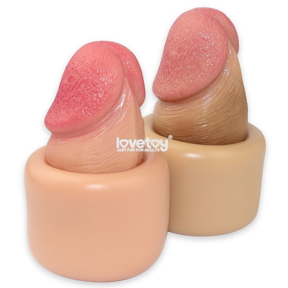 LOVETOY NATURE 5 cm Dolgulu Penis Kılıfı Uzatmalı Silikon Kılıf