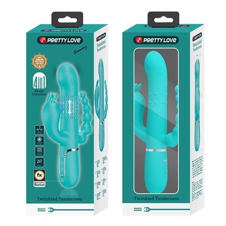Manyetik Şarjlı Oynar Gövdeli Klitoral & Anal Uyarıcılı Teknolojik Vibratör Penis