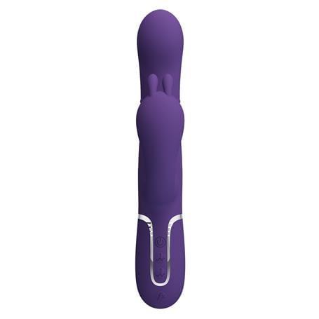 Manyetik Şarjlı Oynar Gövdeli Klitoral & Anal Uyarıcılı Teknolojik Vibratör Penis