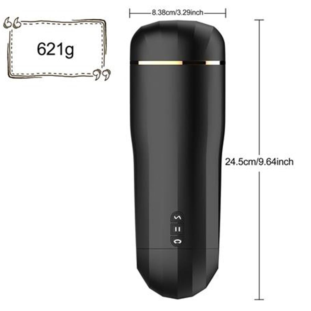 Manyetik USB Şarjlı Titreşimli Emme Ayarlı Masturbatör - Snow