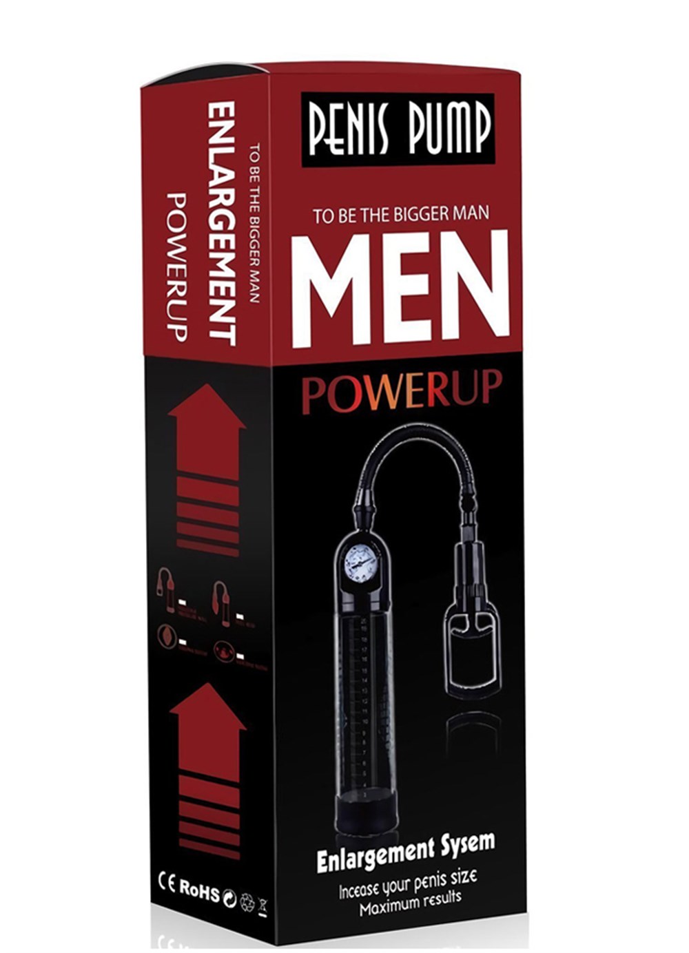 Men Powerup Basınç Göstergeli Penis Pompası