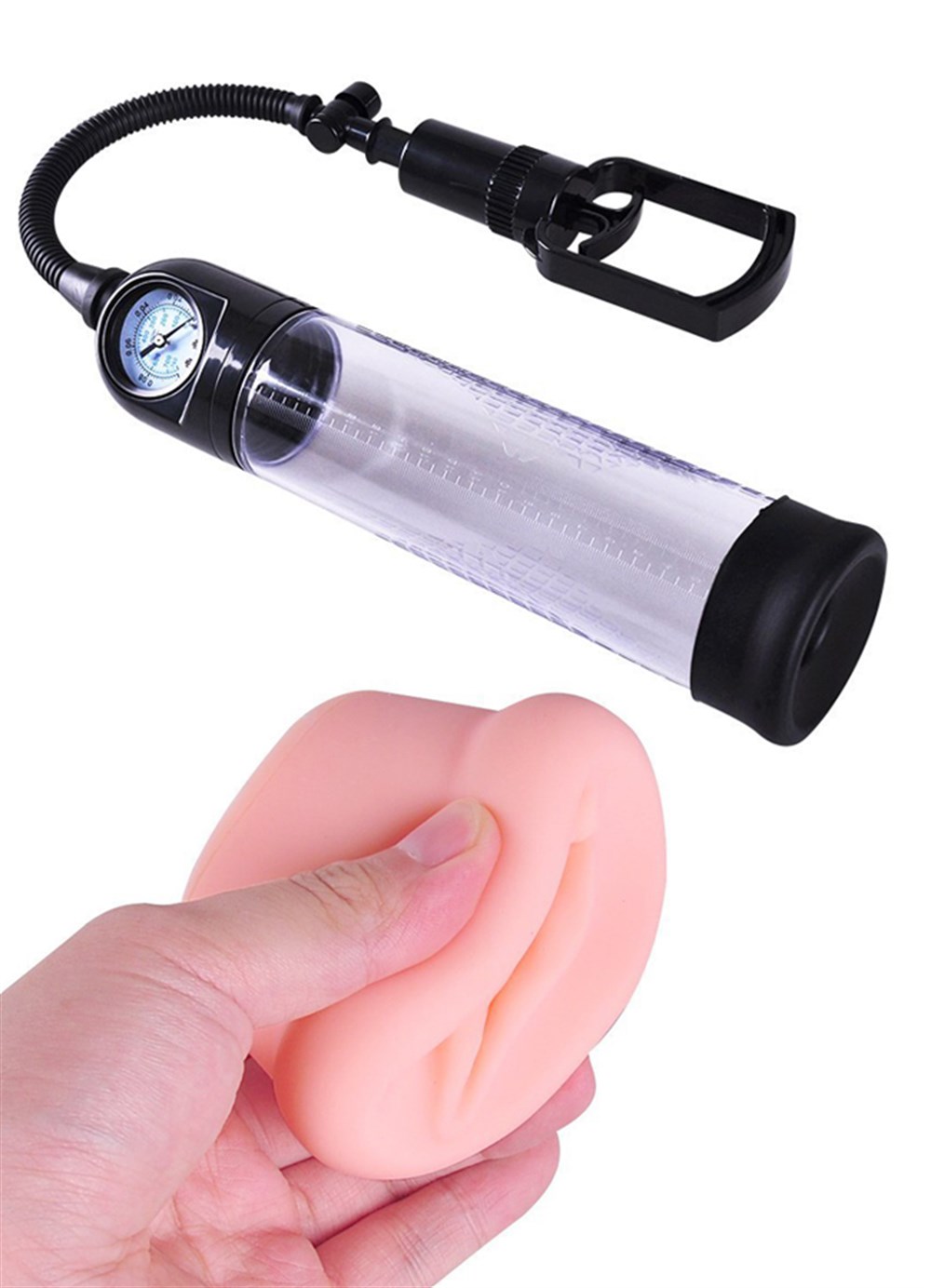 Men Powerup Basınç Göstergeli Penis Pompası