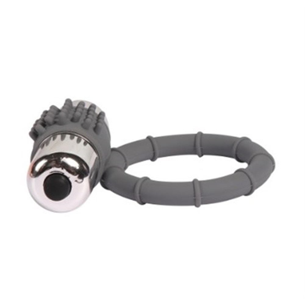 Metal Titreşimli Silikon Penis Halkası - 