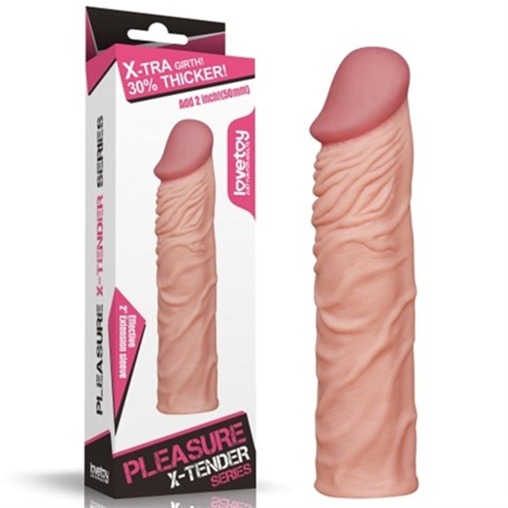Nature Extender 5 cm Dolgulu Premium Ten Rengi Silikon Penis Kılıfı