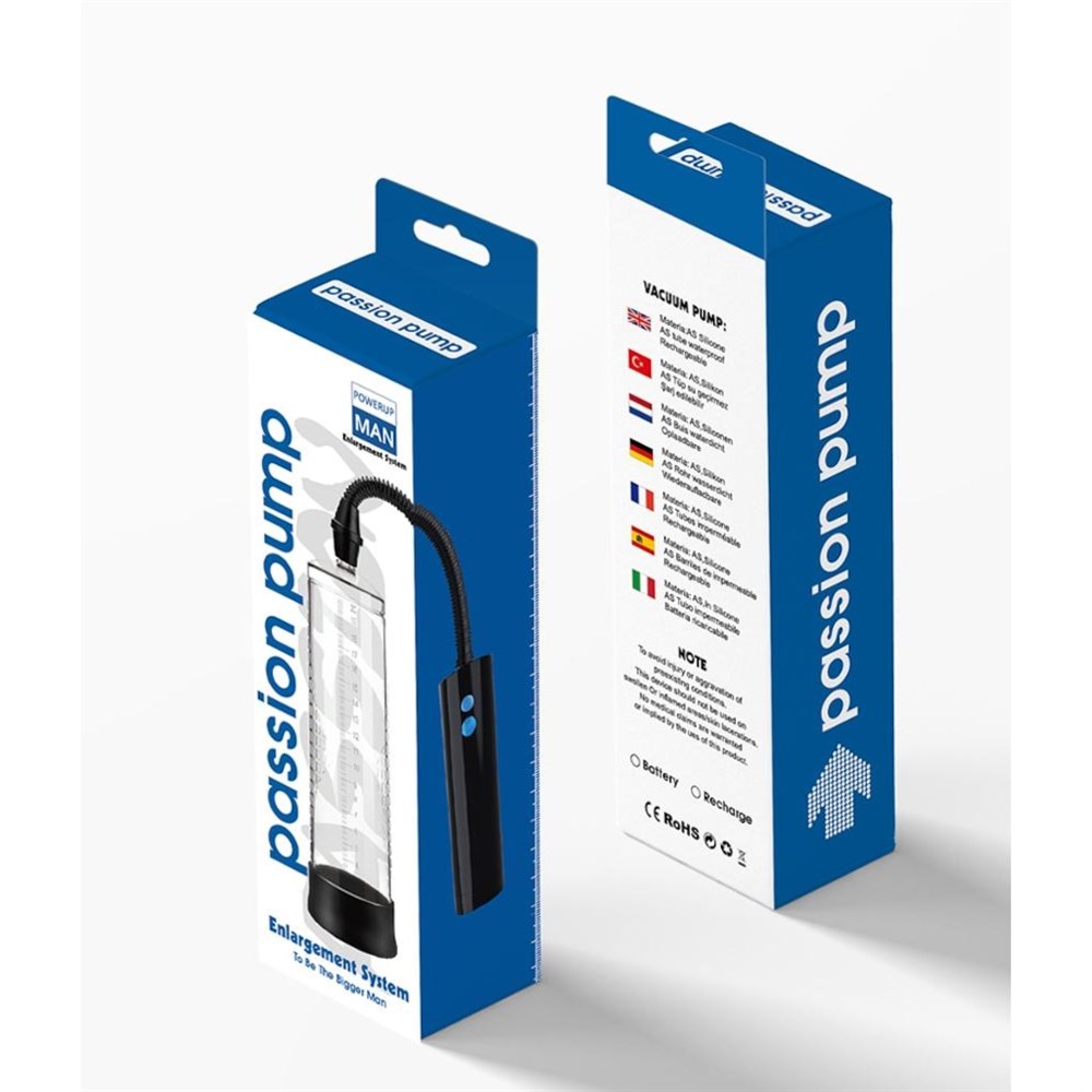 Power Up 22 CM USB Şarjlı Emiş Gücü Yüksek Penis Vakum Pompası