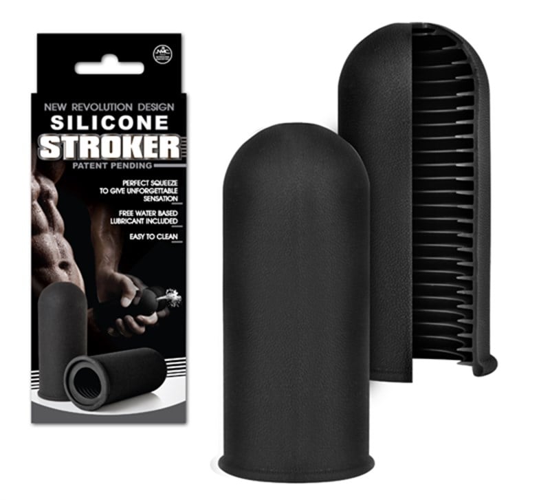 Silicone Stroker Mastürbatör-Mavi-Gri-Siyah