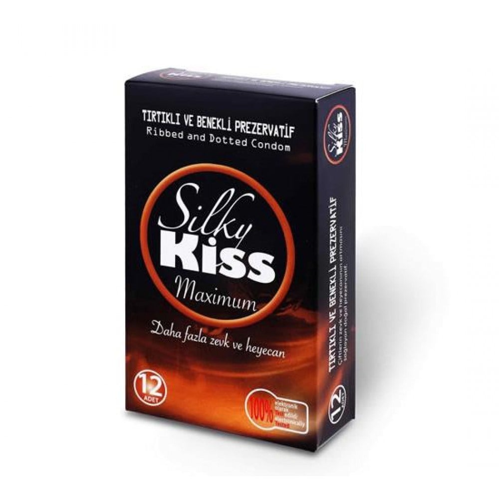 Silky Kiss Maximum Tırtıklı ve Benekli Prezervatif