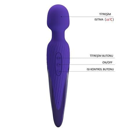 USB Şarjlı 7 Titreşim Fonksiyonlu Isıtmalı Teknolojik Vibratör