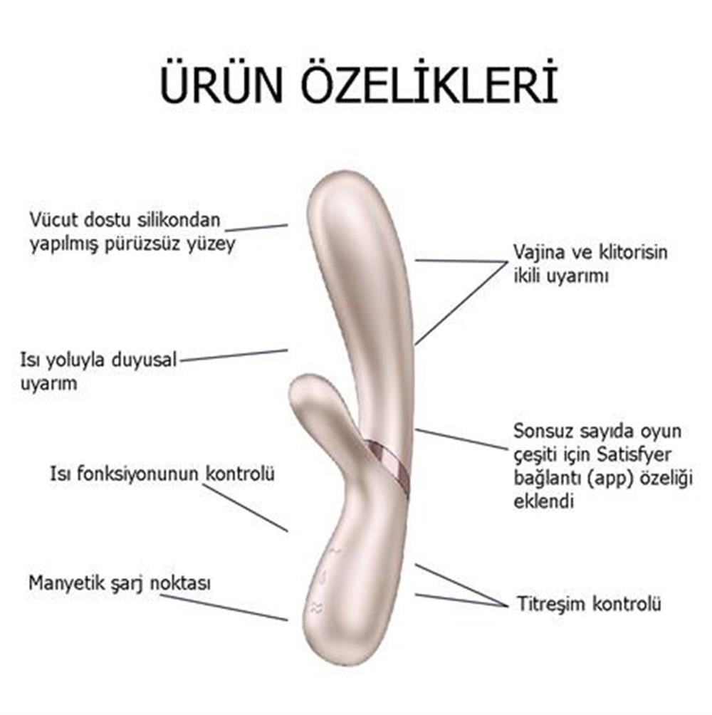 Usb Şarjlı Telefondan Kumandalı Isıtmalı Klitoris Uyarıcılı Teknolojik Vibratör