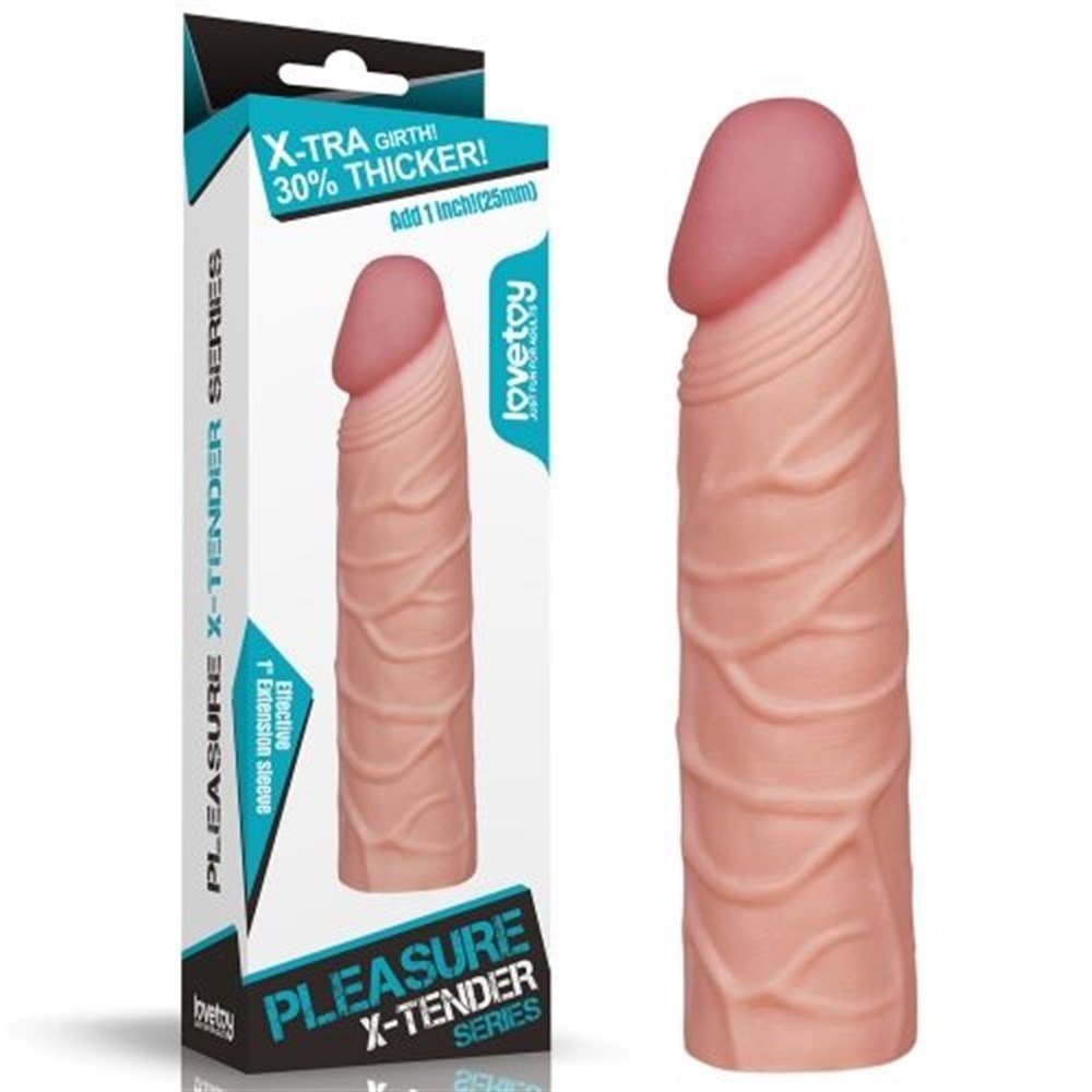 X-Tender 17cm Realistik 3cm Dolgulu Penis Kılıfı