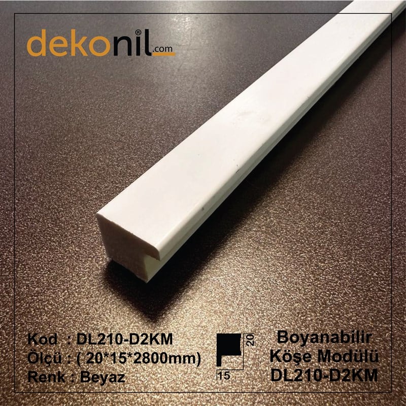21cm Boyanabilir Köşe Modülü 2cm