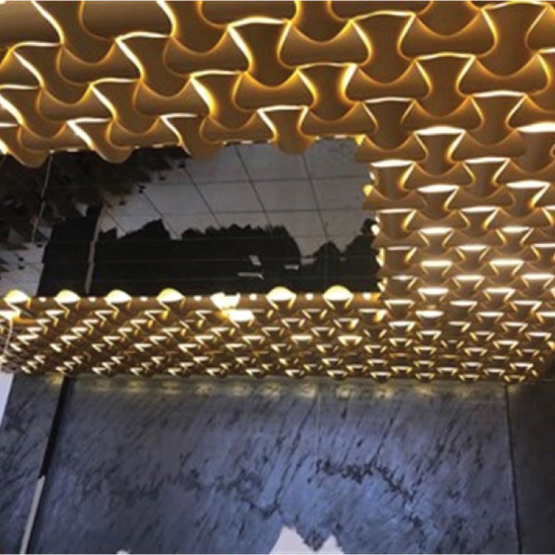 3D Venus Wall Panel Gold