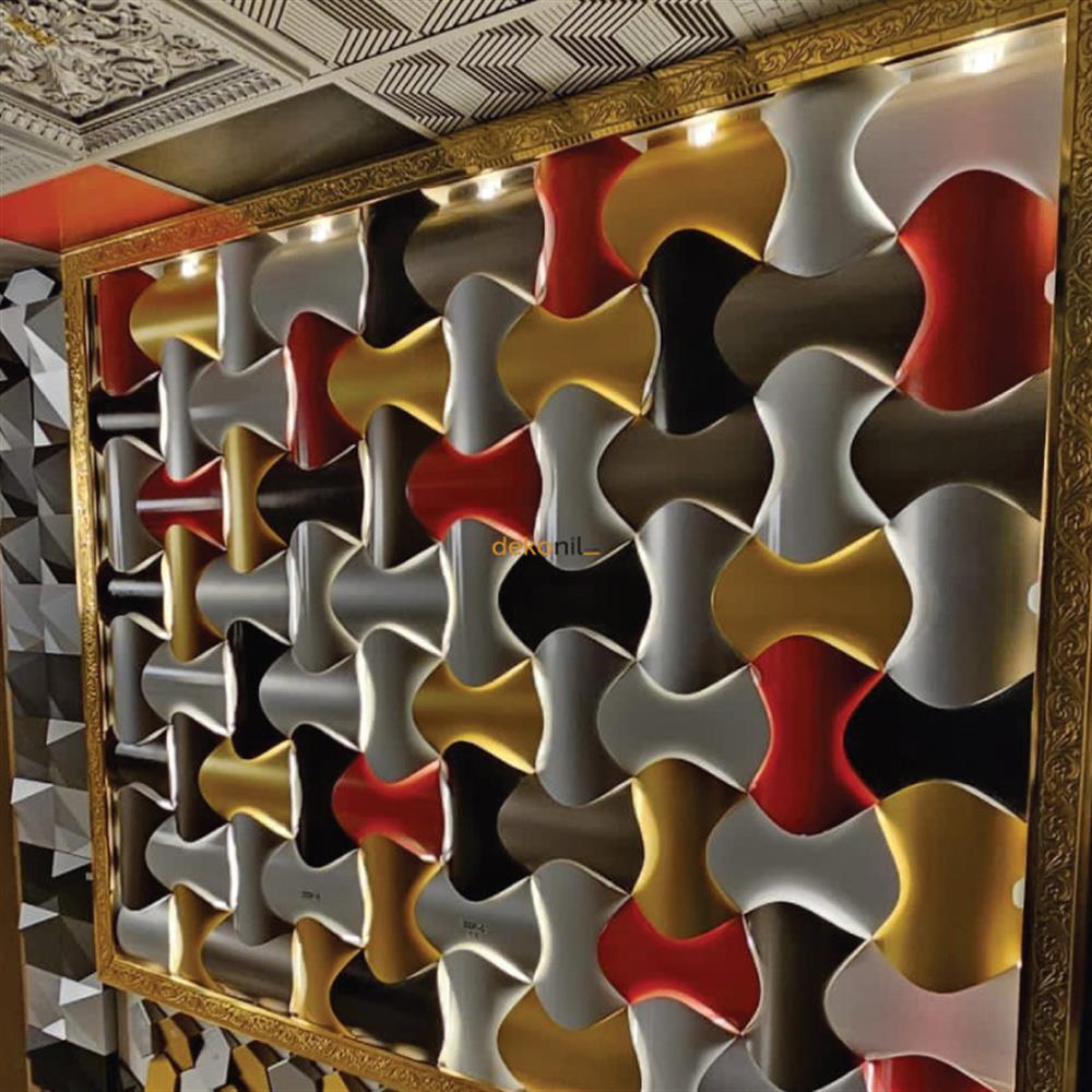 3D Venüs Duvar Paneli Siyah