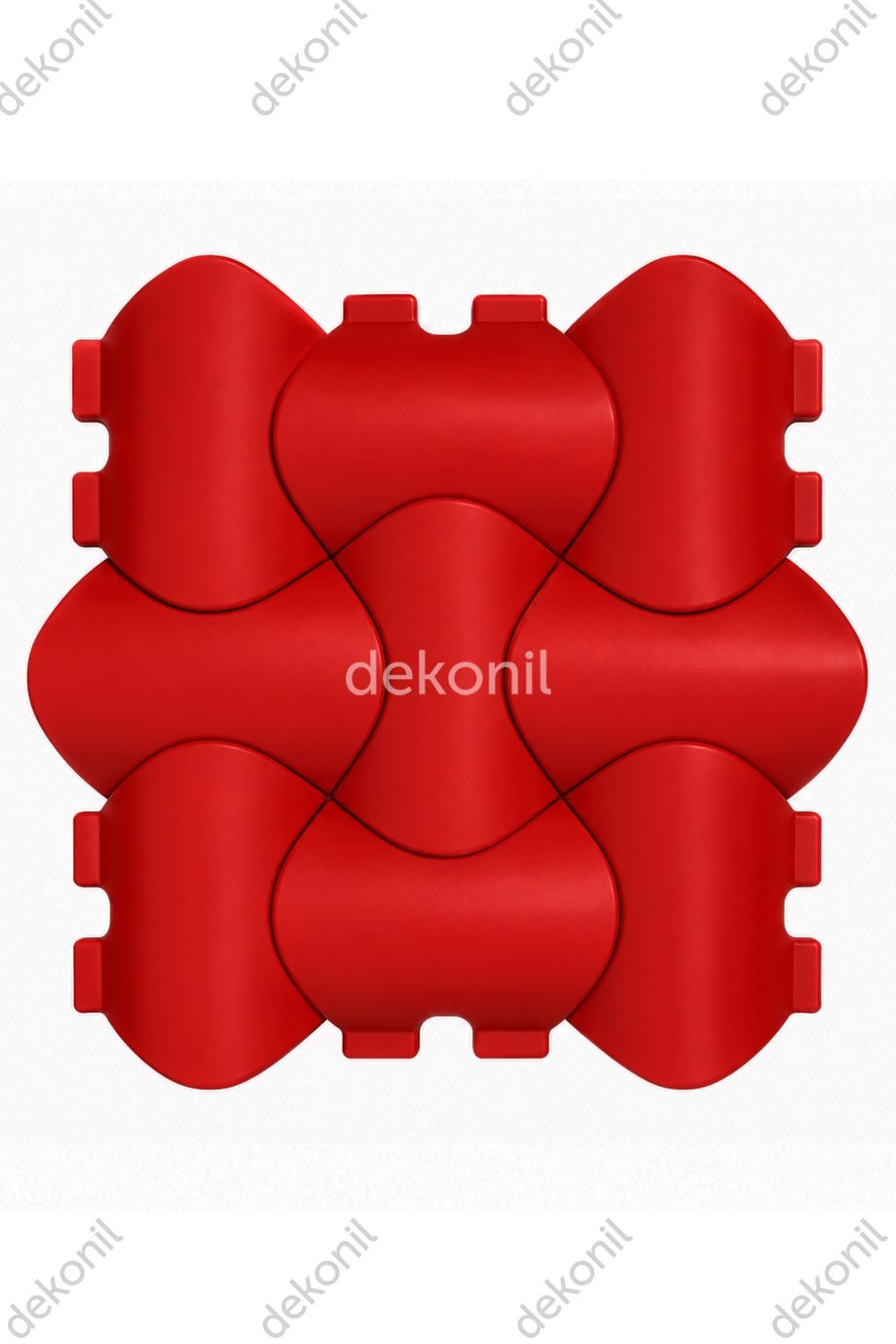 3D Venus Wall Panel Red