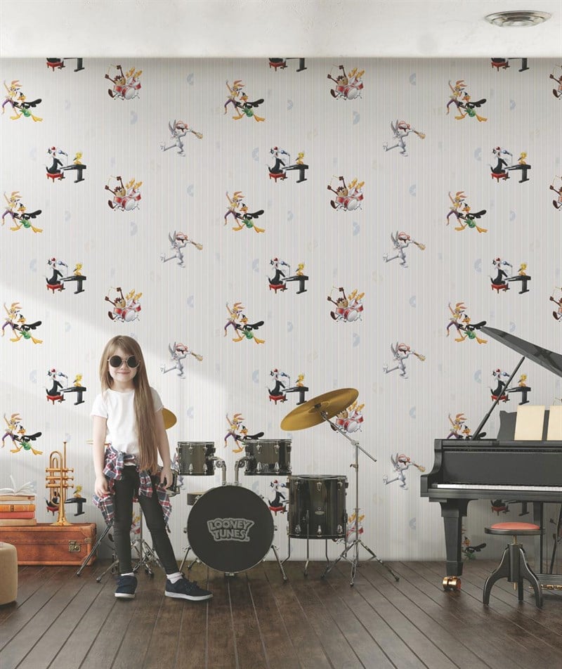 Adawall Ada Kids Bugs Bunny ve Tazmanya Canavarı Çocuk Odası Duvar Kağıdı 8936-1