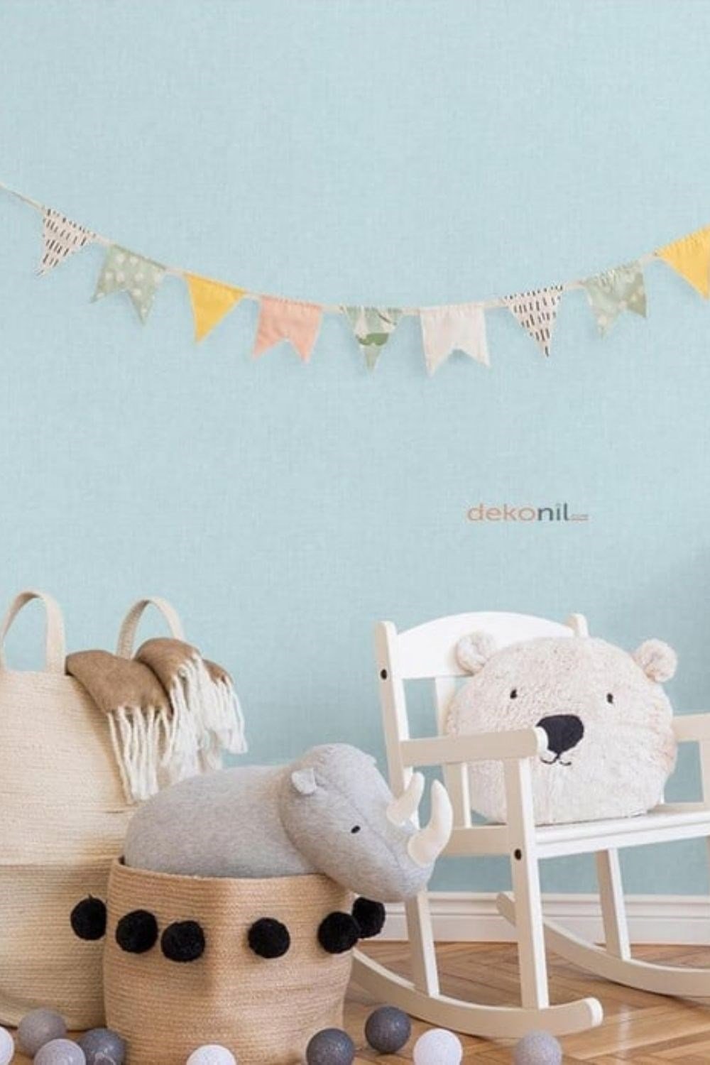 Adawall Ada Kids Hasır Çocuk Odası Duvar Kağıdı 8943-2