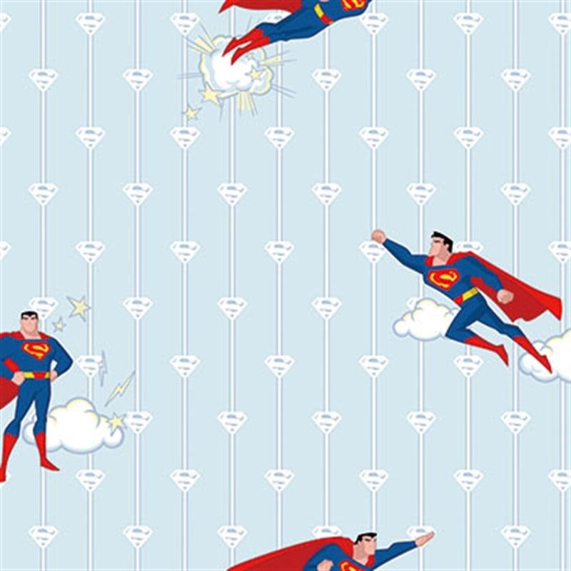 Adawall Ada Kids Süperman Desenli Çocuk Odası Duvar Kağıdı 8915-2