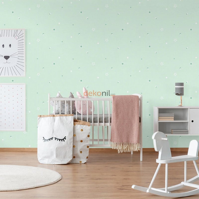 Adawall Ada Kids Yıldızlı Çocuk Odası Duvar Kağıdı 8913-2