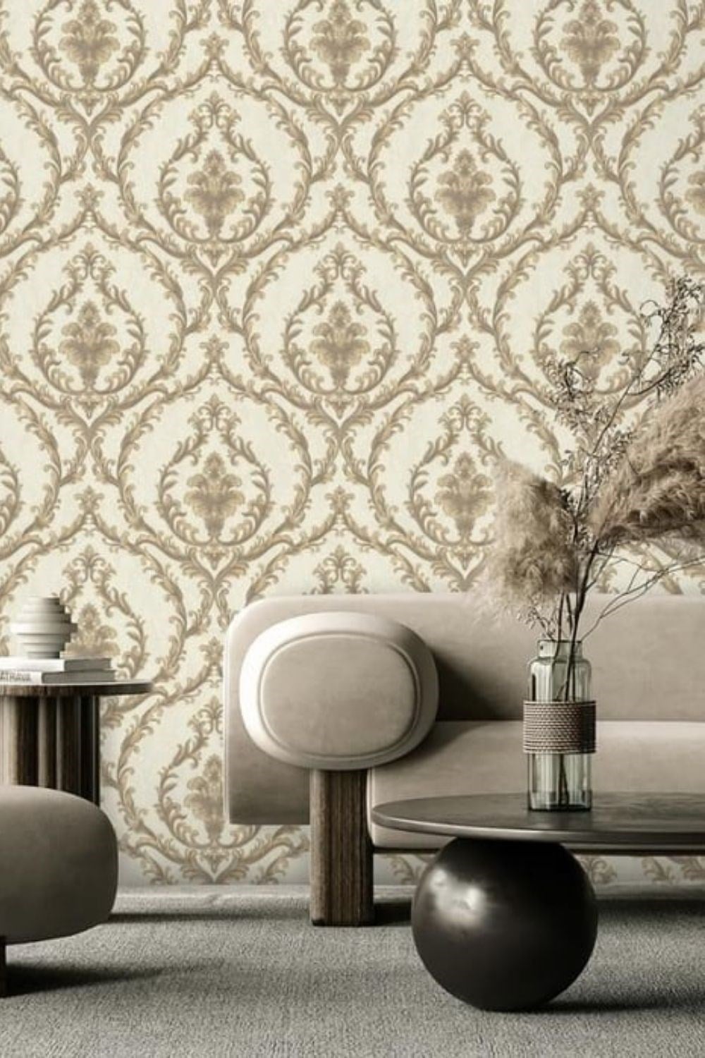 Adawall Dante Damask Wallpaper 1401-6