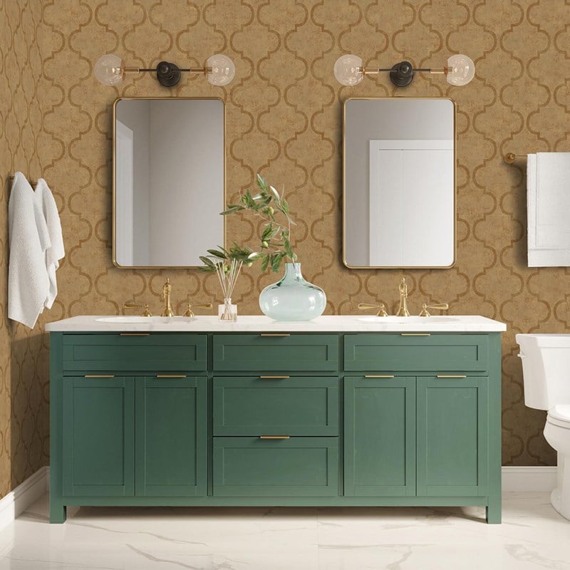 Adawall İndigo Damask Pattern Wallpaper 4703-4