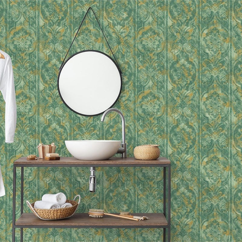 Adawall İndigo Damask Duvar Kağıdı 4713-3