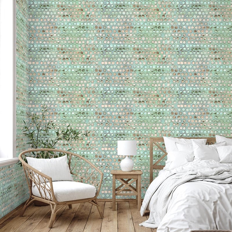 Adawall İndigo Geometrik Duvar Kağıdı 4706-2