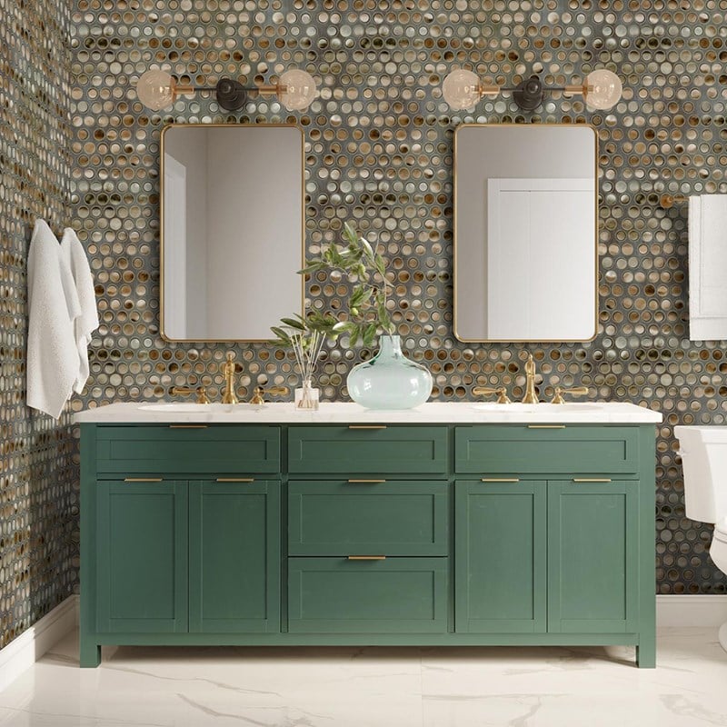 Adawall İndigo Geometric Pattern Wallpaper 4706-4