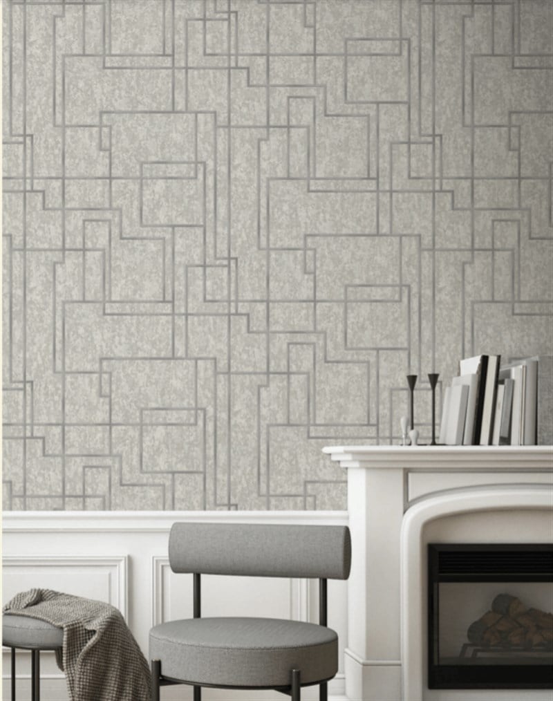 Adawall Octagon Geometrik Desenli Duvar Kağıdı 1202-3 | Dekonil