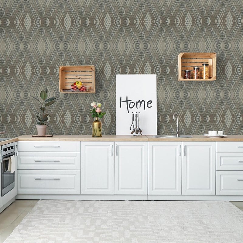 Adawall Octagon Geometric Pattern Wallpaper 1213-4