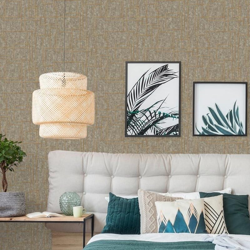 Adawall Octagon Geometric Pattern Wallpaper 1202-4
