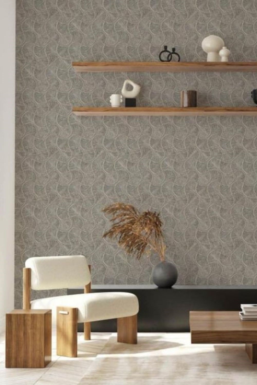 Adawall Omega Geometrik Desenli Duvar Kağıdı 23201-5