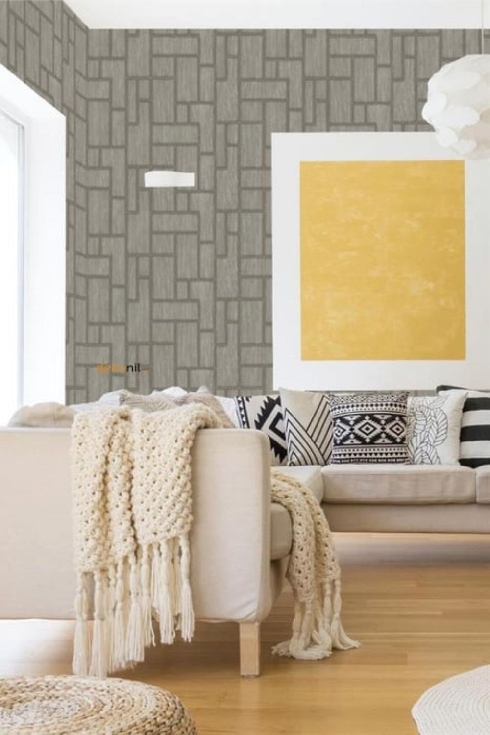 Adawall Roka Geometric Pattern Wallpaper 23108-4