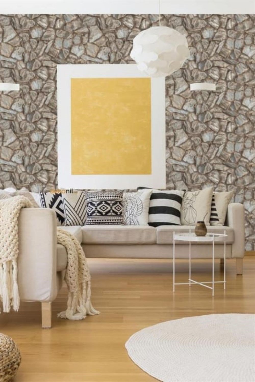 Adawall Roka Stone Pattern Wallpaper 23114-2