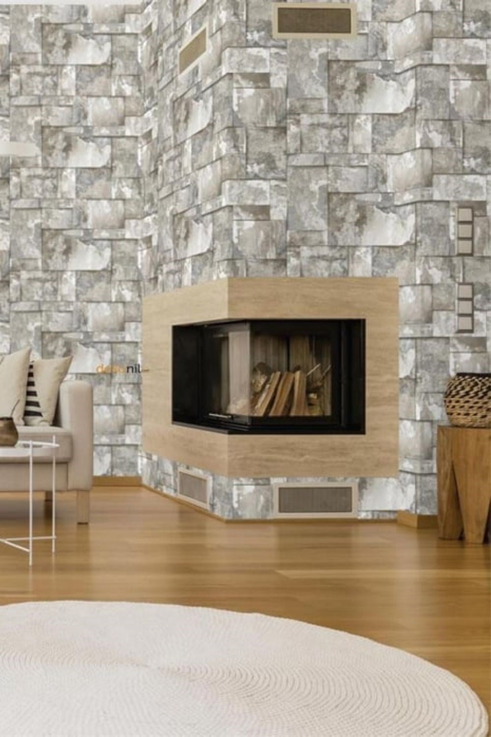 Adawall Roka Stone Pattern Wallpaper 23106-2