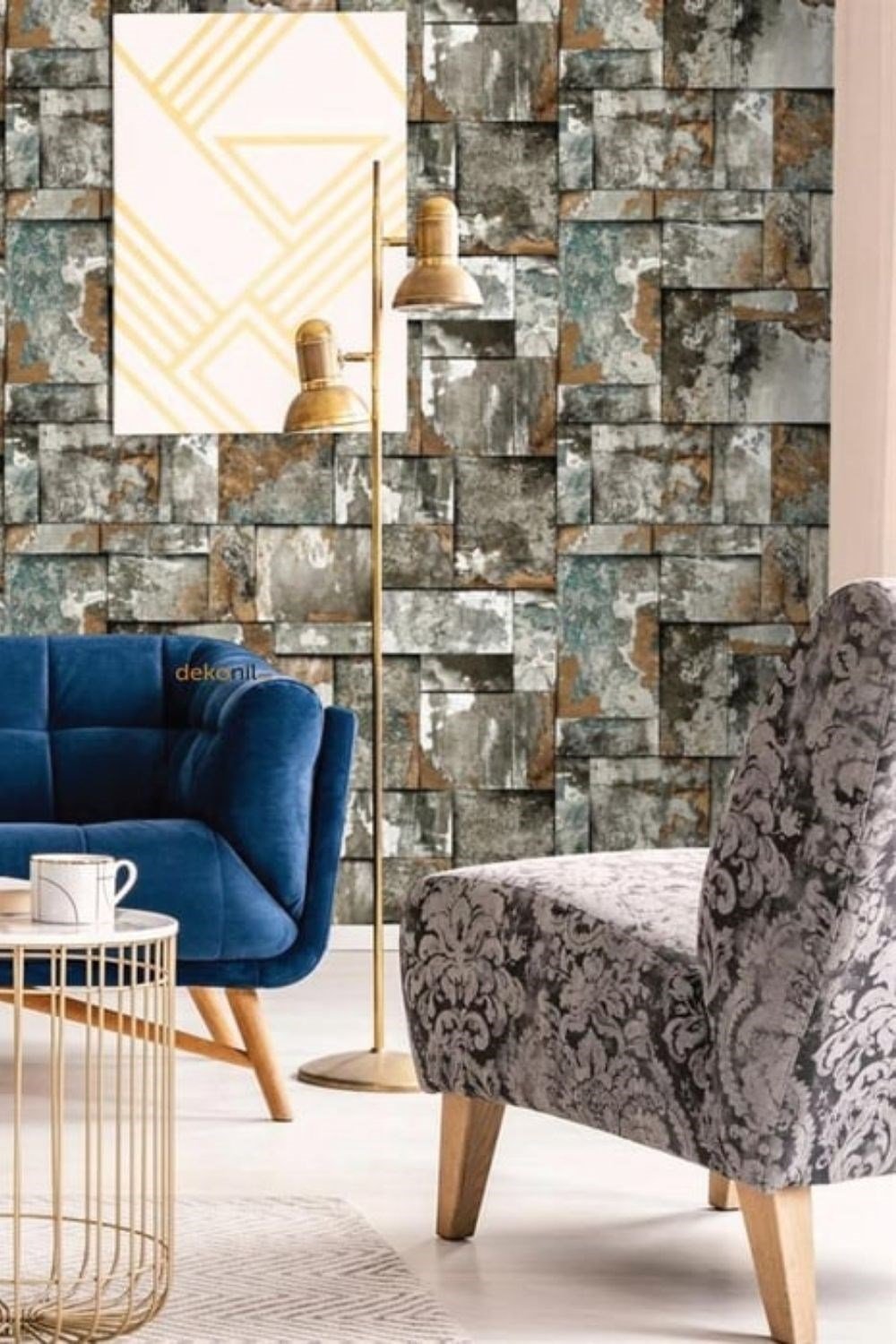 Adawall Roka Taş Desen Duvar Kağıdı 23106-3