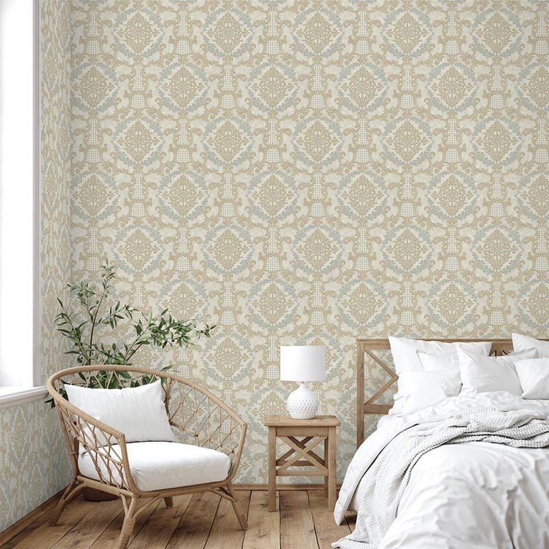 Adawall Rumi Damask Pattern Wallpaper 6802-1