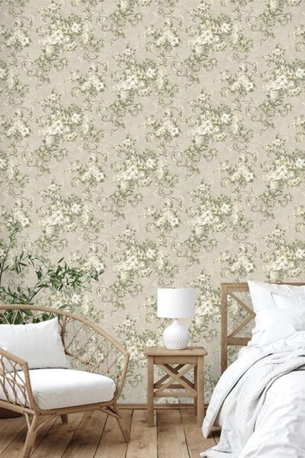 Adawall Signature Flower Pattern Wallpaper 1008-3