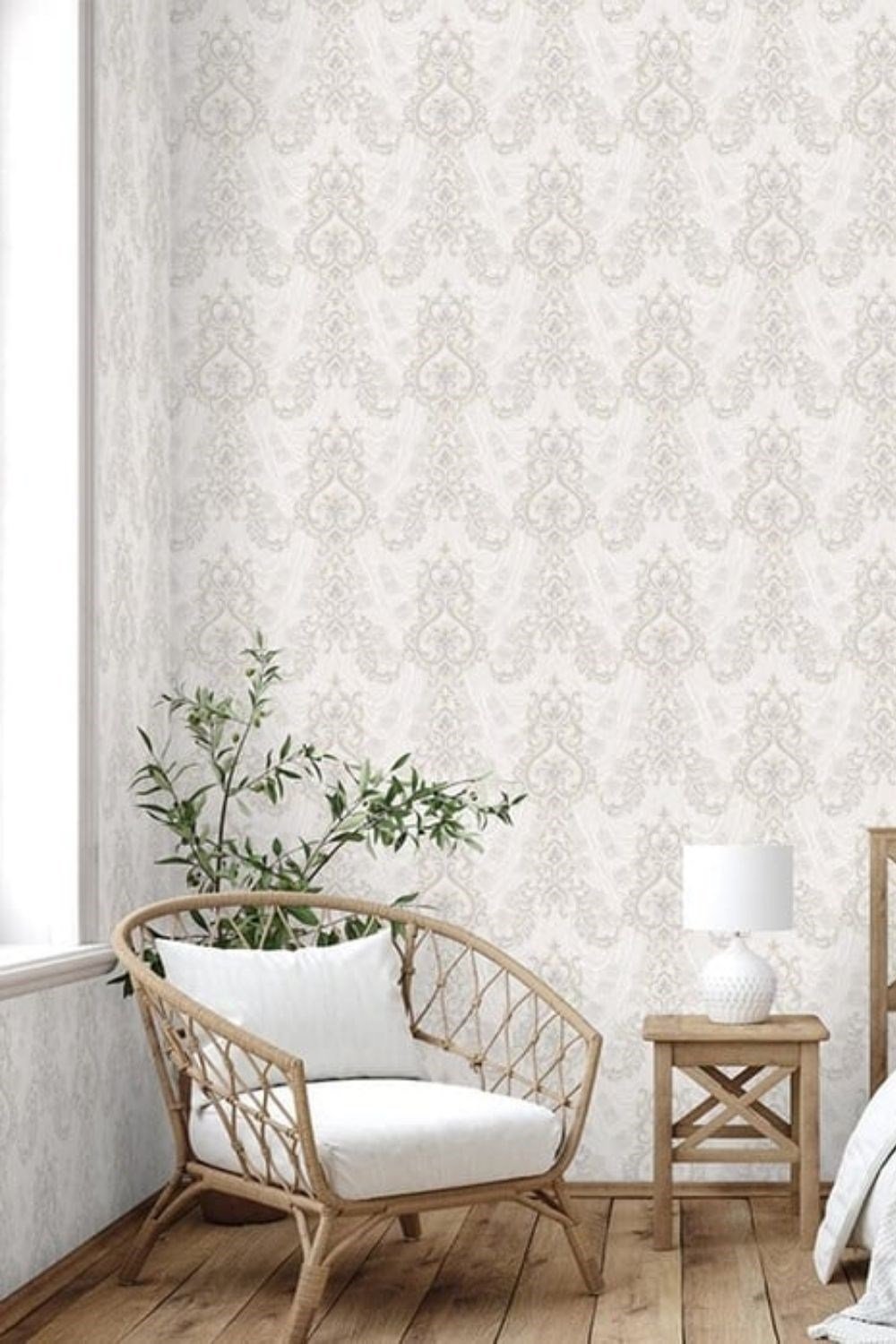 Adawall Signature Damask Pattern Wallpaper 1004-1