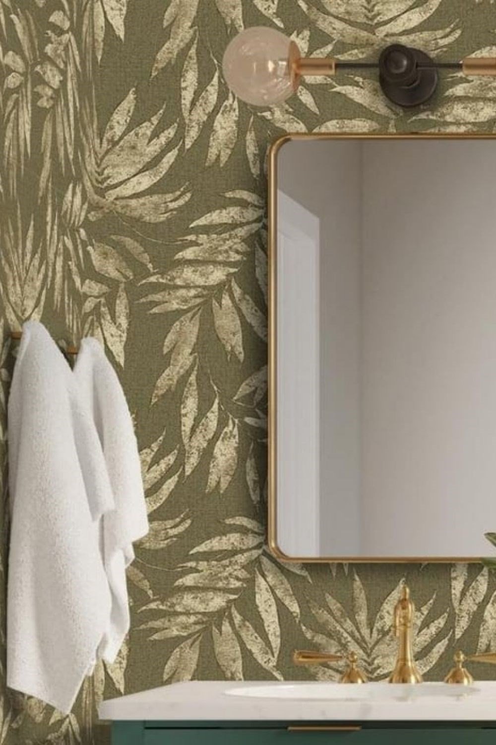 Adawall Signature Yaprak Desenli Duvar Kağıdı 1012-3