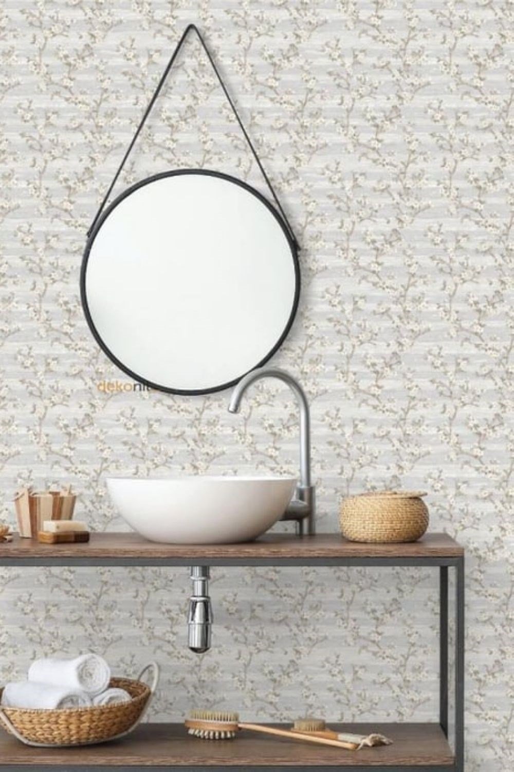 Adawall Vera Çiçek Desenli Duvar Kağıdı 1505-1
