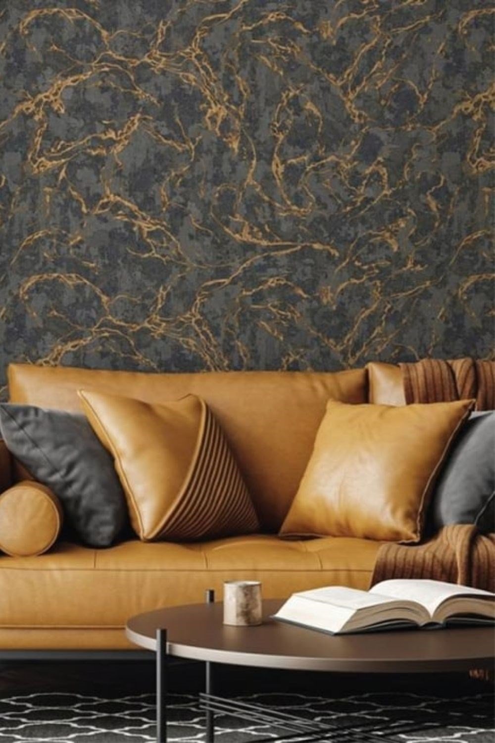 Adawall Vera Mermer Desenli Duvar Kağıdı 1503-5