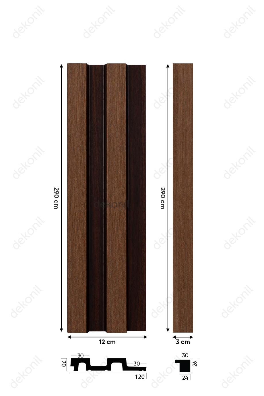 Decorative Wooden Walnut Ceiling and Wall Paneling 12cm