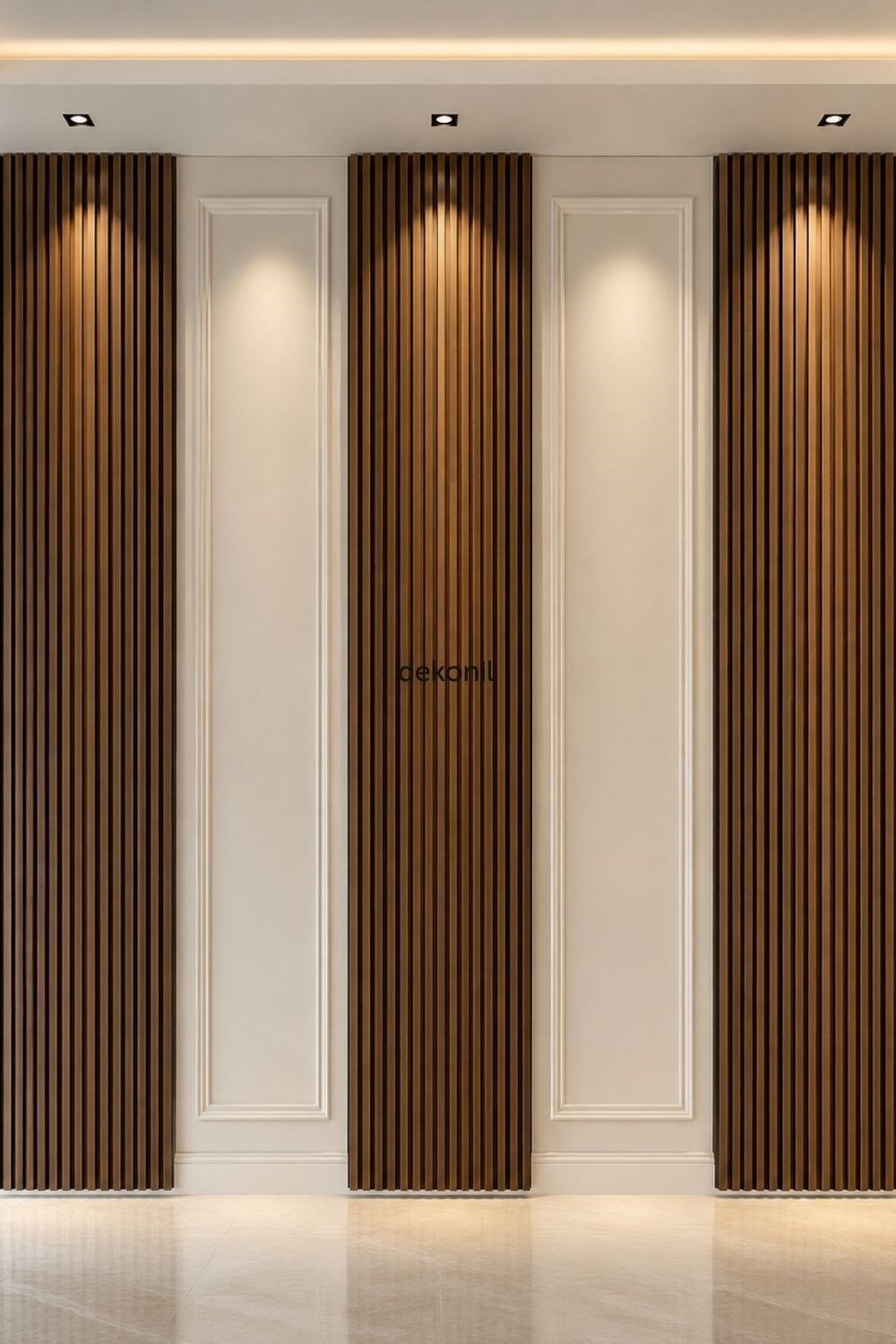 Decorative Wooden Black Ceiling and Wall Paneling 12cm