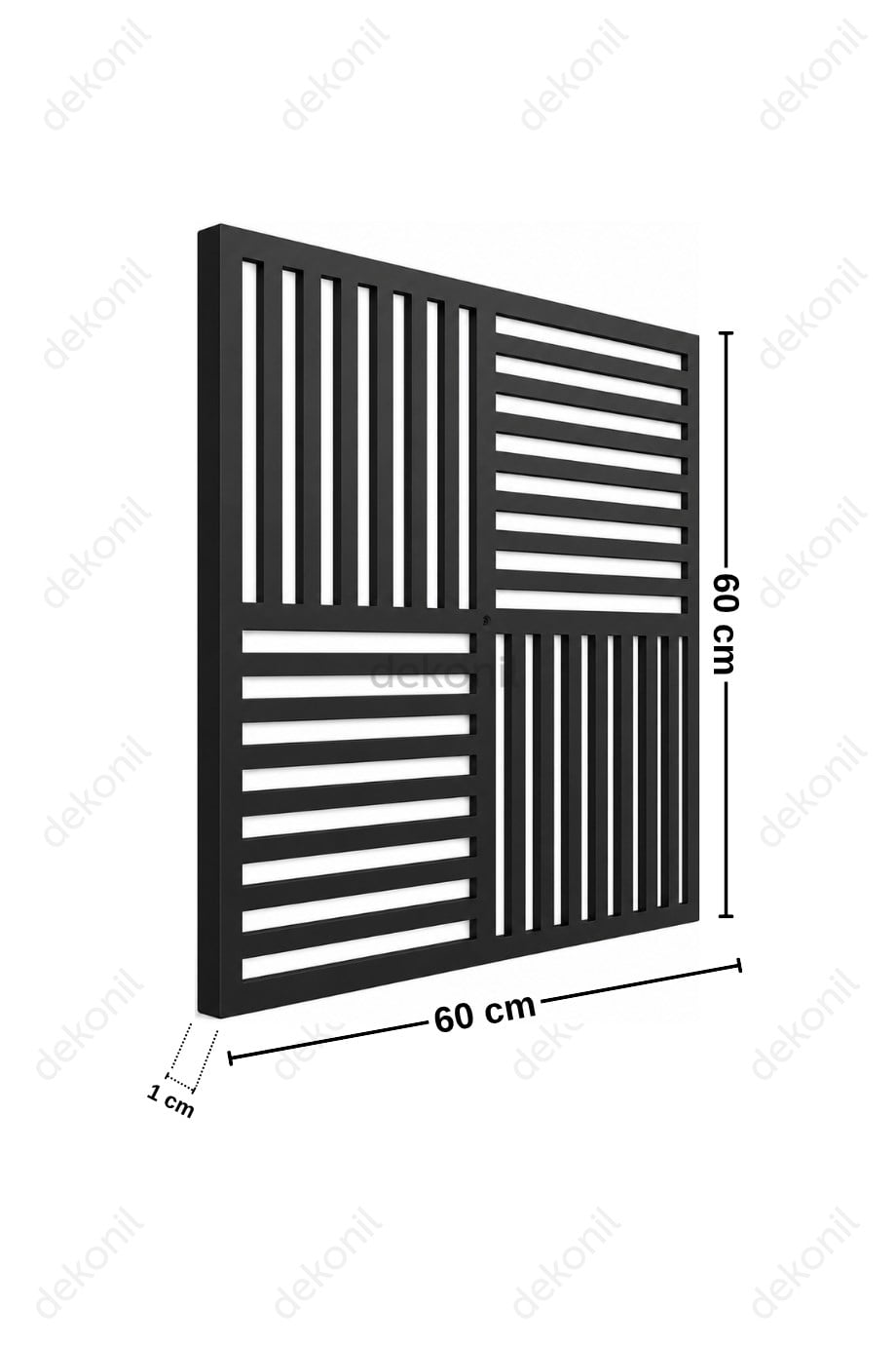 Akustik Görünümlü PVC Asma Tavan Kaplama Paneli 60*60 cm