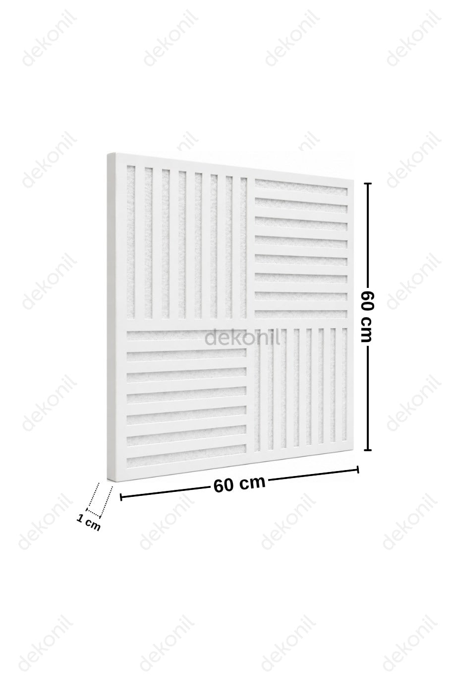 Akustik Görünümlü PVC Asma Tavan Kaplama Paneli 60*60 cm