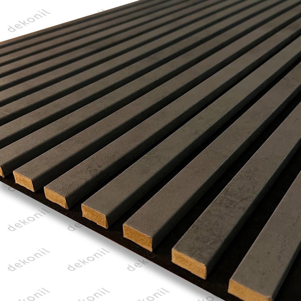 Akustik Lambri Duvar Paneli Gray 60*280 cm