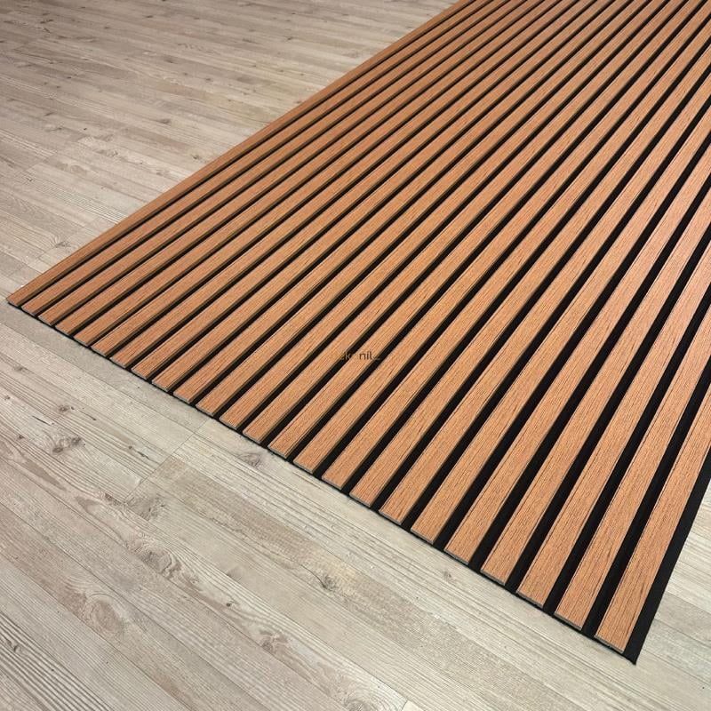Akustik Lambri Duvar Paneli Teak 100*280 cm