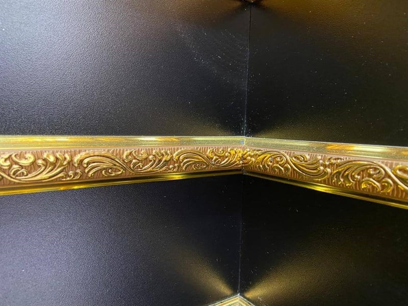 Altın Ahşapiyer Çıta Bordür Profil 3*290 cm, Saray Tavan Profilleri Çıta Bordür Süpürgelik Lambri Modelleri ve Fiyatları Patina, Eskitme, Altın, Gümüş